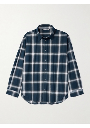 Acne Studios - Setar Checked Organic Cotton-Flannel Shirt - Men - Blue - IT 44