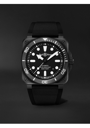 Bell & Ross - BR-03 Diver Automatic 42mm Ceramic and Rubber Watch, Ref. No. BR03A-D-BL-CE/SRB - Men - Black