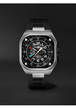 Bell & Ross - BR-X5 Racing Limited Edition Automatic Chronometer 41mm Steel and Rubber Watch, Ref. No. BRX5R-RAC-TI/SRB - Men - Black