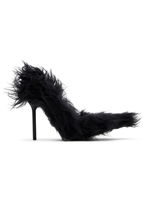 Balenciaga Black Flex Fur 110mm Heels