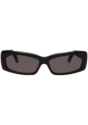 Balenciaga Black Oversize Rectangle Sunglasses