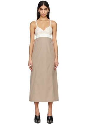 Dries Van Noten Beige Dalina Maxi Dress
