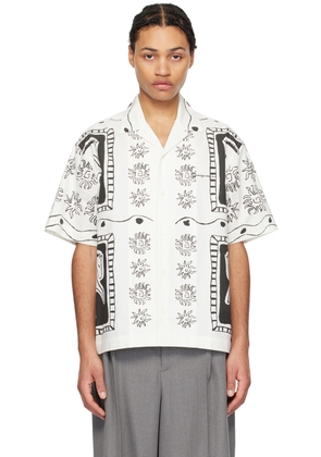 JACQUEMUS White Les Sculptures 'La Chemise Jean' Shirt
