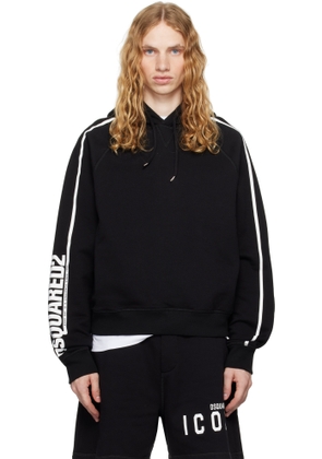 Dsquared2 Black Cipro Raglan Fit Hoodie