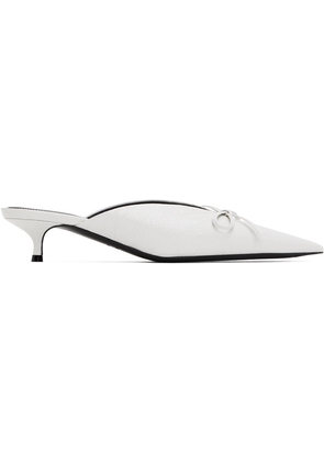 Balenciaga White Knife Bow 40 Mules
