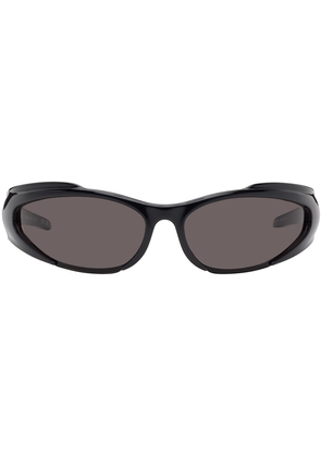 Balenciaga Black Reverse Xpander Rectangle Sunglasses