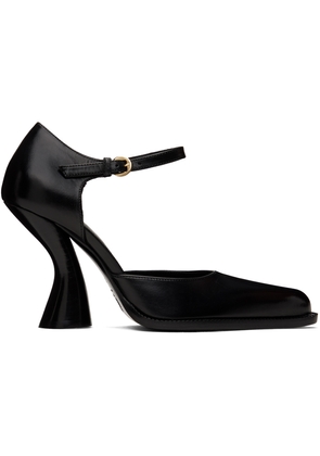 Dries Van Noten Black Ankle Strap Heels