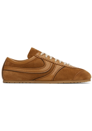 Dries Van Noten Tan Suede Sneakers