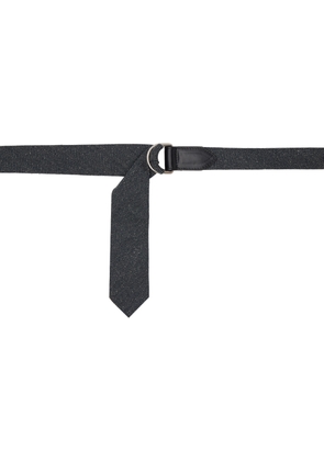 Dries Van Noten Black Tie Belt