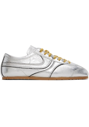 Dries Van Noten Silver Metallic Sneakers