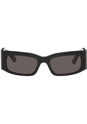 Balenciaga Black Rectangular Sunglasses
