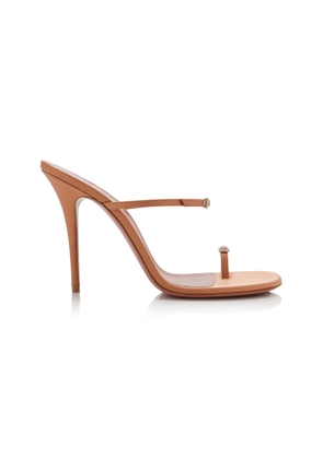 Amina Muaddi Adut Satin Thong Sandals - Moda Operandi