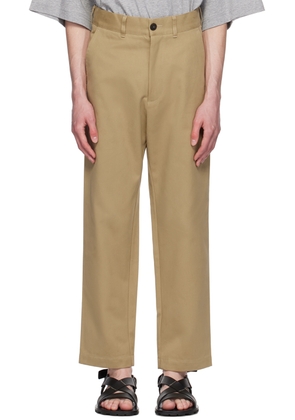 Studio Nicholson Tan Bill Trousers