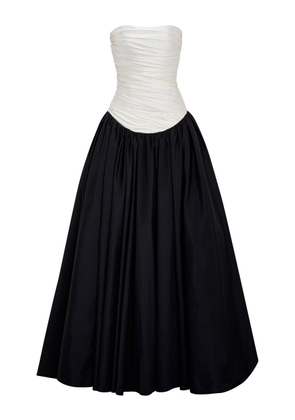 Marmar Halim Drop-Waist Silk-Taffeta Gown - Moda Operandi