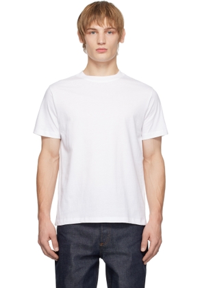 A. P.C. White Standard 'A. P.C.' Brodée T-shirt