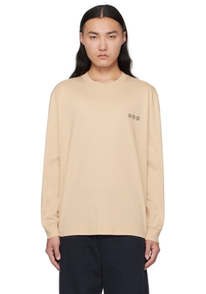 A. P.C. Beige Manche Longue Adresse T-shirt