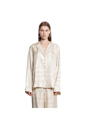 Monogram Silk PJ Top