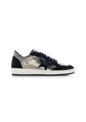 Golden Goose - Ball Star Crystal-Embellished Suede Sneakers - Black - IT 40 - Moda Operandi