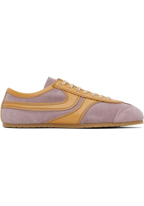 Dries Van Noten Pink & Tan Suede Sneakers