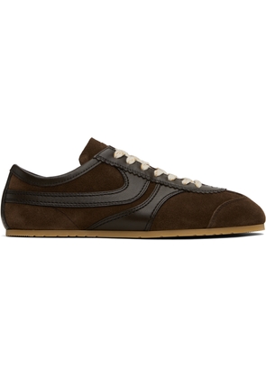 Dries Van Noten Brown Suede Sneakers