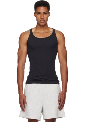 SKIMS Three-Pack Black SKIMS Cotton Rib Tank Tops