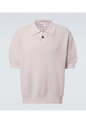 Commas Knitted cotton polo shirt