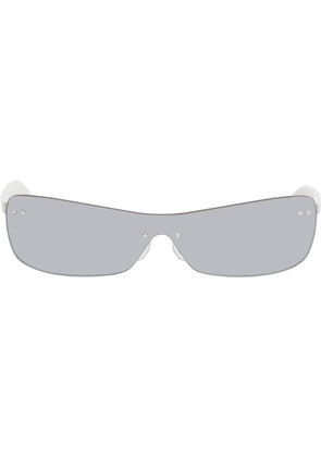 JACQUEMUS White 'The Mirada' Sunglasses