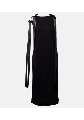 Simone Rocha Bow-detail jersey midi dress