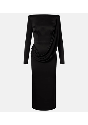 Alex Perry Asymmetric draped midi dress