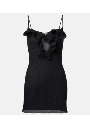 Magda Butrym Ruffled sheer minidress