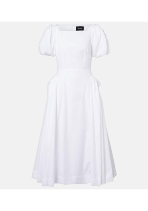 Simone Rocha Puff-sleeve cotton poplin midi dress