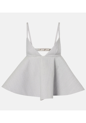 Jacquemus Le Haut Vela peplum top