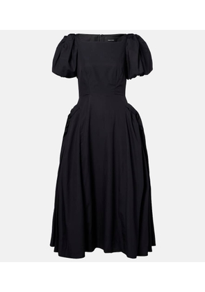 Simone Rocha Puff-sleeve cotton poplin midi dress