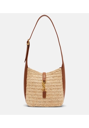 Saint Laurent Le 5 a 7 Baby raffia shoulder bag