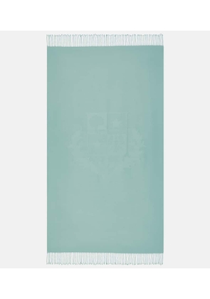 Loro Piana Crest cotton jacquard blanket