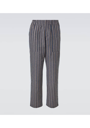 Bottega Veneta Striped cotton-blend wide-leg pants