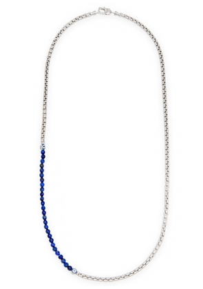 Tateossian Beaded Rhodium-plated Necklace - Silver - One Size