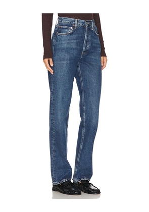 AGOLDE 90s Pinch Waist High Rise Straight Jeans in Blue. Size 23. Also in 26, 27, 28, 29, 30, 31, 32.