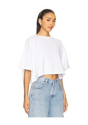 AGOLDE Arli Tee in White. Size S. Also in L, M, XS.