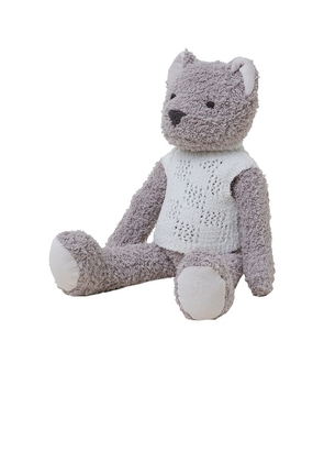 Barefoot Dreams Cozychic Bear Buddie With Vest in Taupe.
