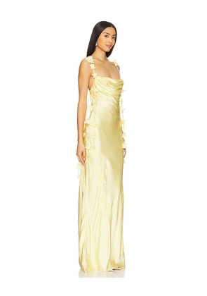 NBD Inaya Gown in Yellow. Size L. Also in M, S, XL.