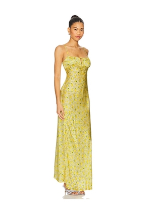 Leslie Amon Slip Dress in Yellow. Size L. Also in M, XS.
