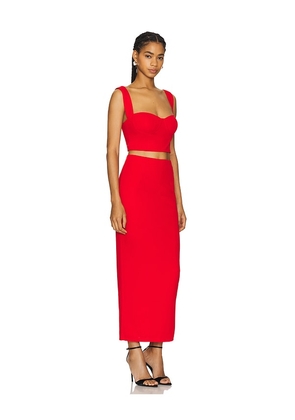 superdown Veneda Skirt Set in Red. Size L. Also in M, S, XL, XS, XXS.