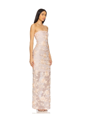 ROTATE Flower Mesh Tube Dress in Blush. Size 34. Also in 32, 38, 42.