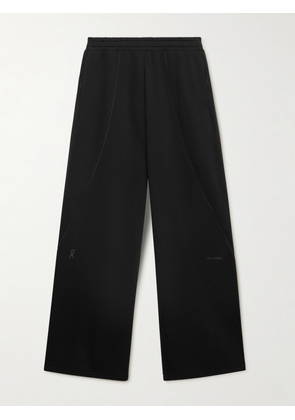 ON - + Fka Twigs Club Cotton-blend Jersey Wide-leg Track Pants - Black - x small,small,medium,large,x large