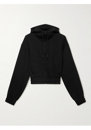 ON - + Fka Twigs Cropped Cotton-blend Hoodie - Black - x small,small,medium,large,x large