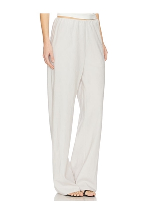 Vince High Waist Bias Pant in Ivory. Size L. Also in M, S.