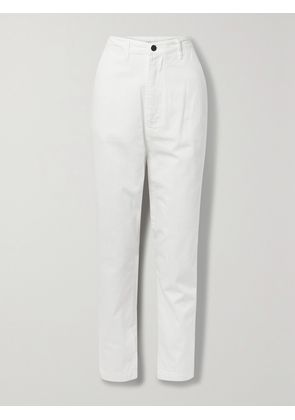 BASSIKE - Super Lo Cotton Tapered Pants - White - 01,2,3,4