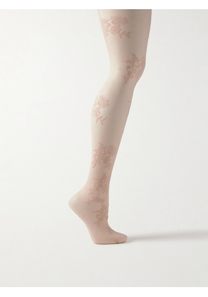 Valentino Garavani - Stretch-lace Tights - Neutrals - S,M