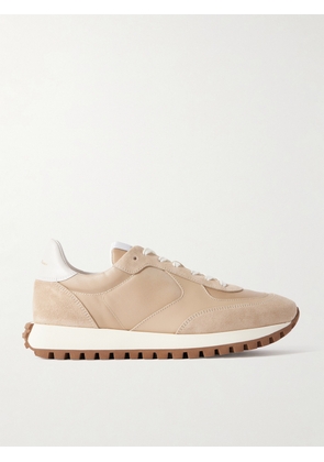 Gianvito Rossi - Gravel Suede, Leather And Shell Sneakers - Neutrals - IT36,IT36.5,IT37,IT37.5,IT38,IT38.5,IT39,IT39.5,IT40,IT40.5,IT41,IT41.5,IT42